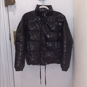 Zara Glossy Puffer Jacket